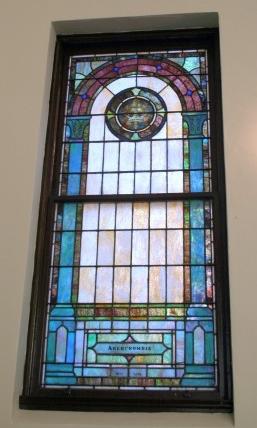 Mt Zion UMC Stained Glass Window Abercrombie Family